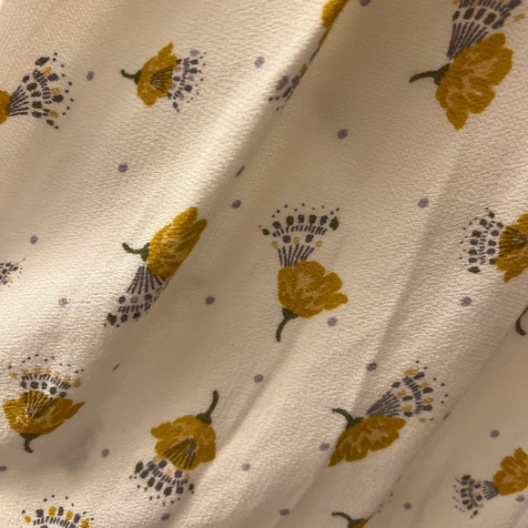 Free People Tegan Printed Mini Dress In Ivory - Picture 5 of 9